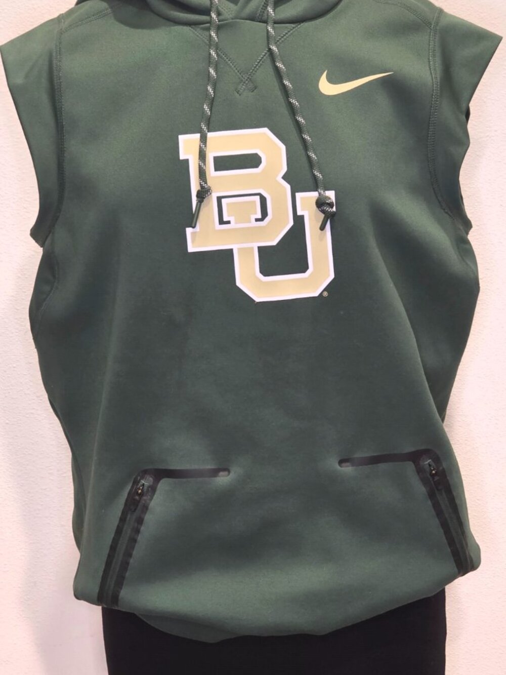 Sleeveless Baylor University Hoodie -Green